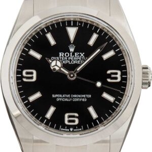 Rolex Explorer 124270 Black Arabic Dial