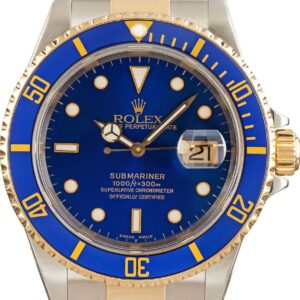 Rolex Submariner Blue 16613 Two Tone Oyster Bracelet